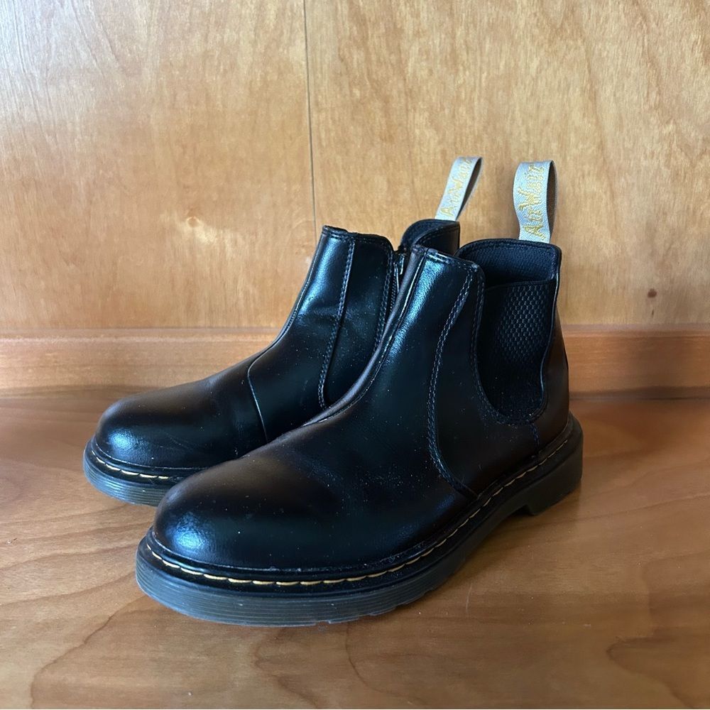 Doc Martens 2976 Chelsea Boots Black Leather Size 5